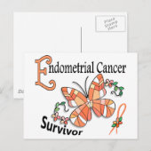 Carte Postale Survivant 6 Cancer de l'endométrie (Devant / Derrière)