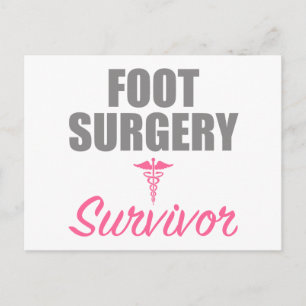 Carte Postale Survivant de la chirurgie du pied