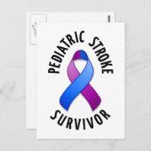 Carte postale Survivant de l'AVC pédiatrique (Devant / Derrière)