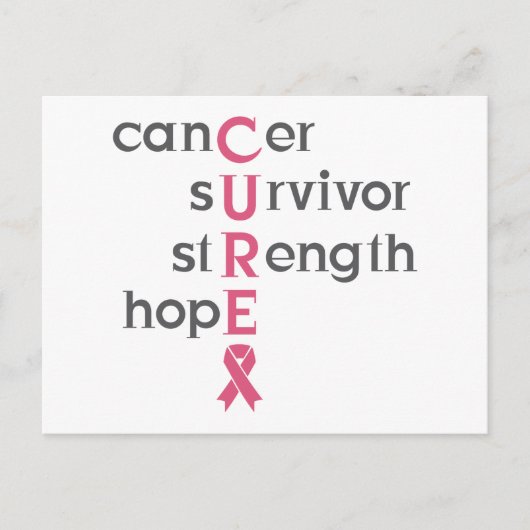 Carte Postale Survivant du cancer (Devant)