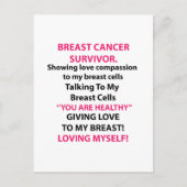 Carte Postale Survivant du cancer du sein (Devant)