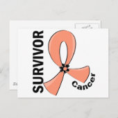 Carte Postale Survivant du cancer utérin 12 (Devant / Derrière)