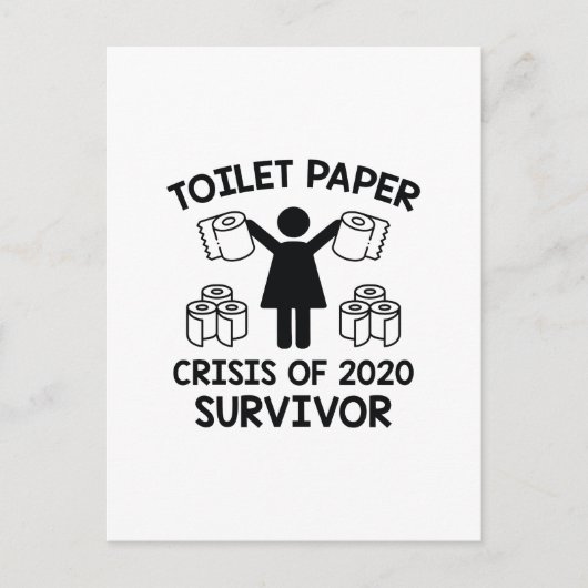 Carte Postale Survivant du papier toilette (Devant)
