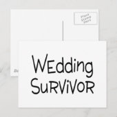 Carte Postale Survivant mariage (Devant / Derrière)