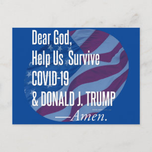 Carte Postale Surviving Covid-19 & Donald Trump