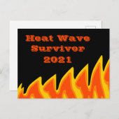 Carte postale Survivor 2021 Heat Wave (Devant / Derrière)