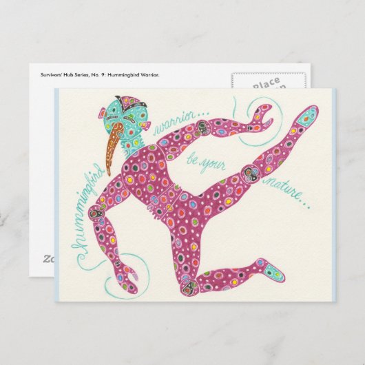 Carte Postale Survivors' Hub série #9 : Hummingbird Warrier (Devant / Derrière)