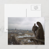 Carte Postale Survol de Paris (Devant / Derrière)