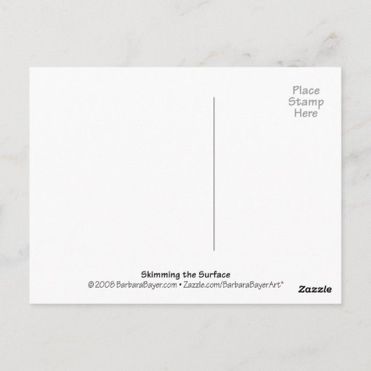 Carte Postale Survoler la Surface (Dos)