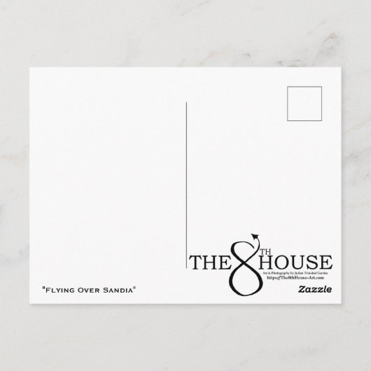 Carte Postale "Survoler Sandia" (Dos)
