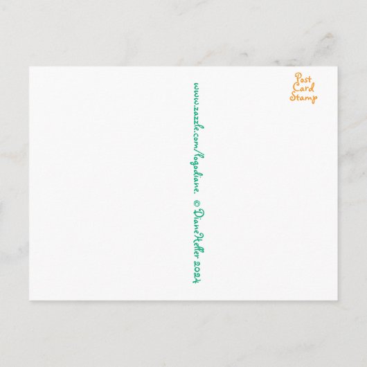 Carte Postale Susan aux yeux foncés avec papillon crescent perlé (Dos)