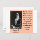 Carte Postale susan b anthony (Devant / Derrière)