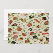 Carte Postale Sushi (Devant / Derrière)