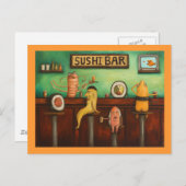 Carte Postale Sushi Bar (Devant / Derrière)