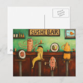 Carte Postale Sushi Bar (Devant / Derrière)