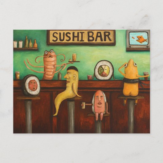 Carte Postale Sushi Bar (Devant)