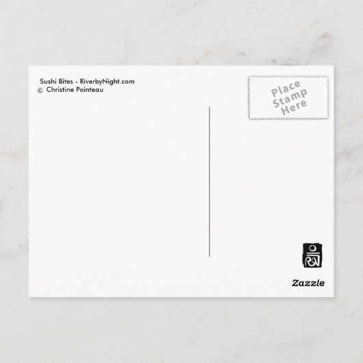 Carte Postale Sushi Bites (Dos)