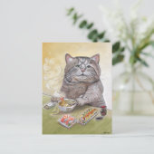 Carte Postale Sushi Cat Tempura Udon (Debout devant)