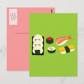 Carte Postale Sushi Fun (Devant / Derrière)