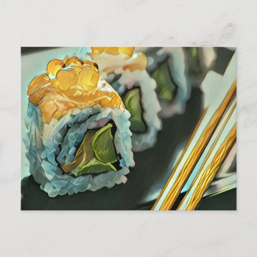 Carte Postale sushi japonais (Devant)
