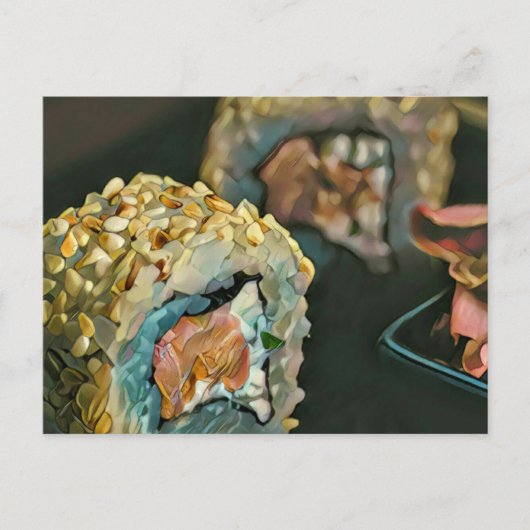Carte Postale Sushi japonais (Devant)