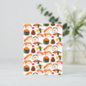 Carte Postale Sushi japonais mignon (Debout devant)