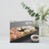 Carte Postale Sushi japonais traditionnel (Debout devant)