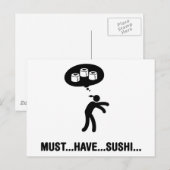 Carte Postale Sushi Lover (Devant / Derrière)