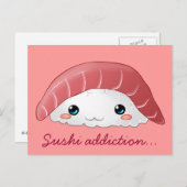 Carte postale "sushi Maguro" (Devant / Derrière)