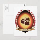 Carte Postale Sushi Mandorla (Devant / Derrière)