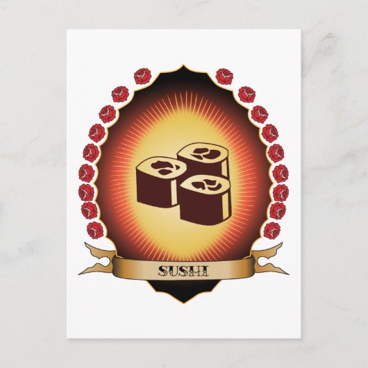 Carte Postale Sushi Mandorla (Devant)
