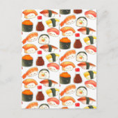 Carte Postale Sushi Mignon (Devant)