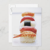 Carte Postale Sushi, Nigiri, gros plan (Devant / Derrière)