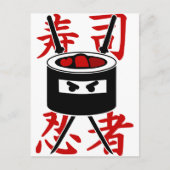 Carte Postale Sushi Ninja (Devant)