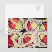 Carte postale Sushi Painting (Devant / Derrière)
