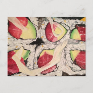 Carte postale Sushi Painting