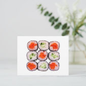 Carte Postale Sushi Rolls Modèle alimentaire japonais (Debout devant)