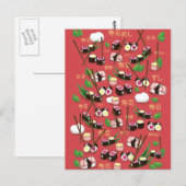 Carte Postale Sushi Rouge (Devant / Derrière)