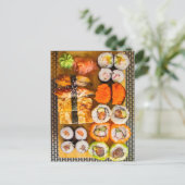 Carte postale Sushi Sampler (Debout devant)
