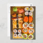 Carte postale Sushi Sampler (Devant / Derrière)