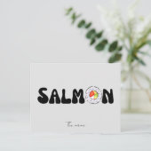 Carte Postale sushi saumon (Debout devant)