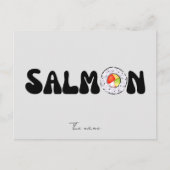Carte Postale sushi saumon (Devant)