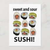Carte Postale Sushi sucré et sushi aigre (Devant)
