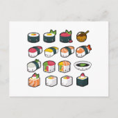 Carte postale Sushi Variété (Devant)