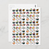 Carte postale Sushi Variété (Devant / Derrière)