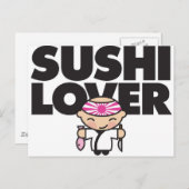 Carte Postale sushilover (Devant / Derrière)