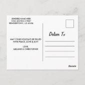 Carte Postale Suspended Stars Happy New Year Chic Modern (Dos)