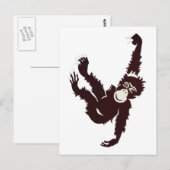 Carte Postale Suspendre le singe (Devant / Derrière)