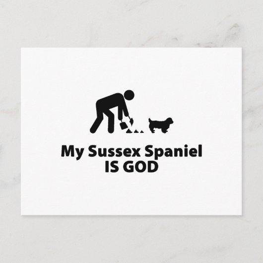 Carte Postale Sussex Spaniel (Devant)