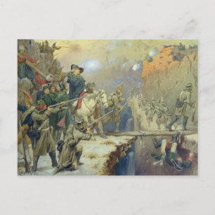 Carte Postale Suvorov traversant le pont du diable en 1799, 1880